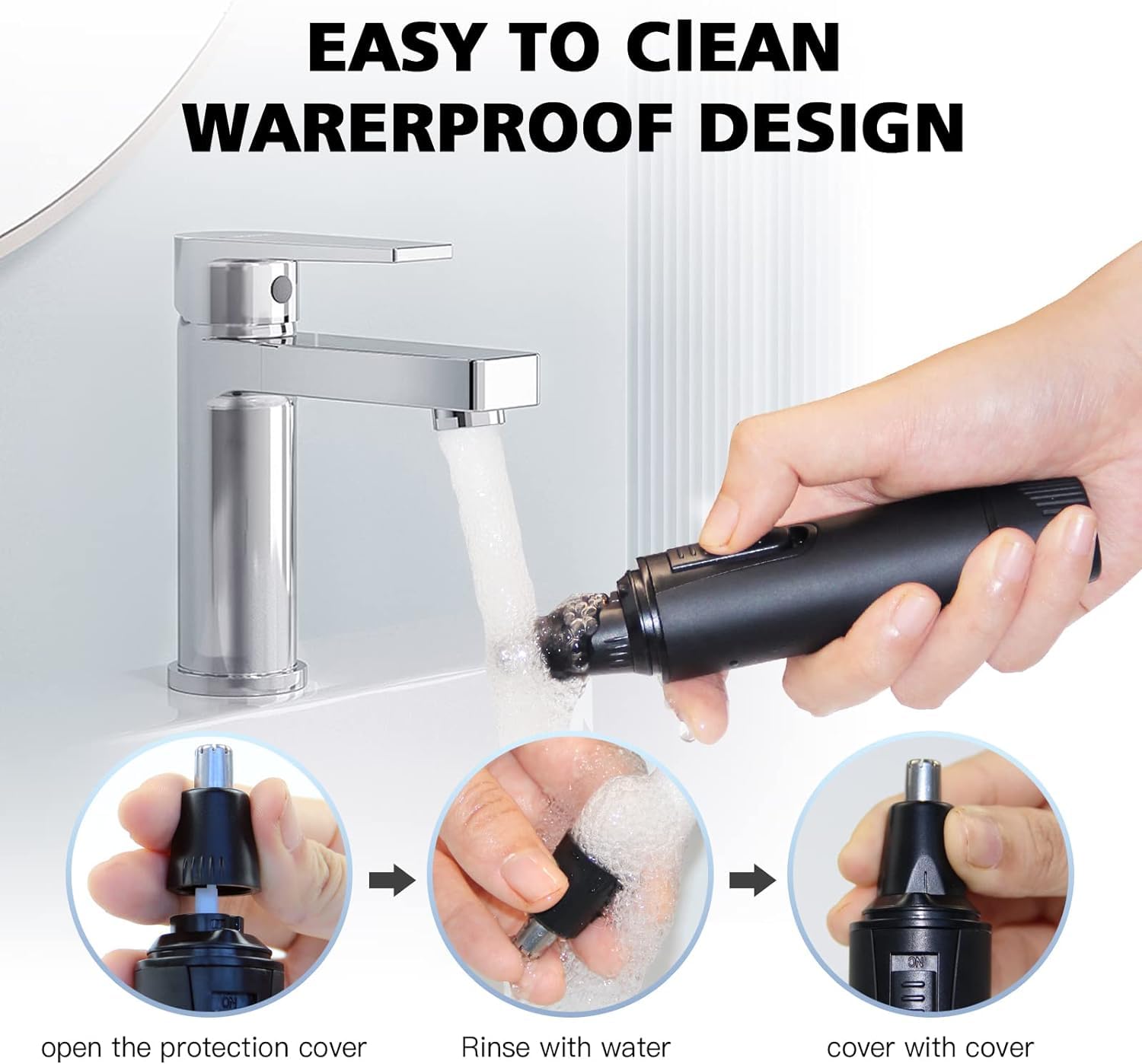 XOOMRSCP three-in-one tool for nose, ears, and brows.