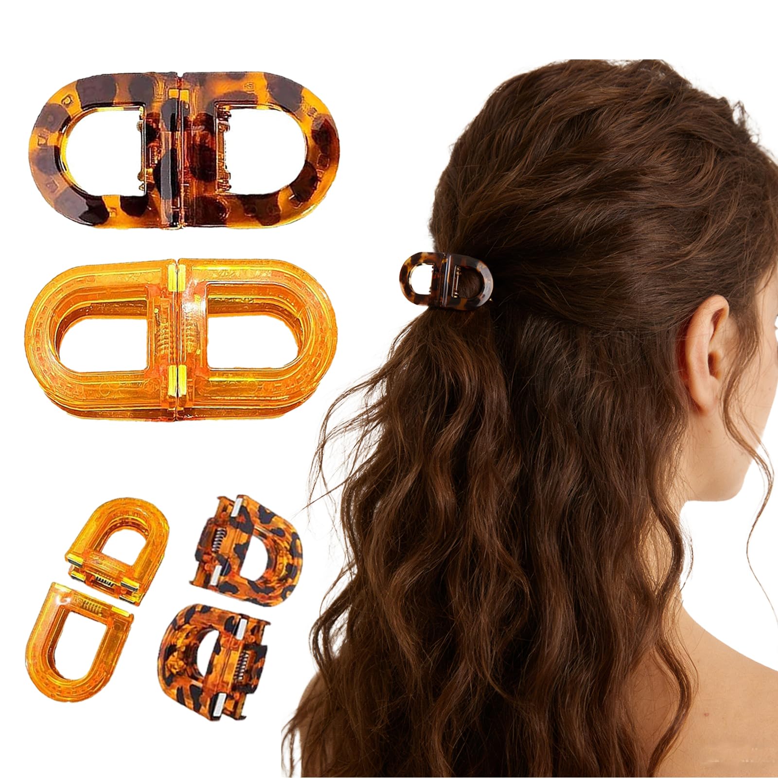 Clip magnético Xoprmey con fuerza firme para peinados duraderos.