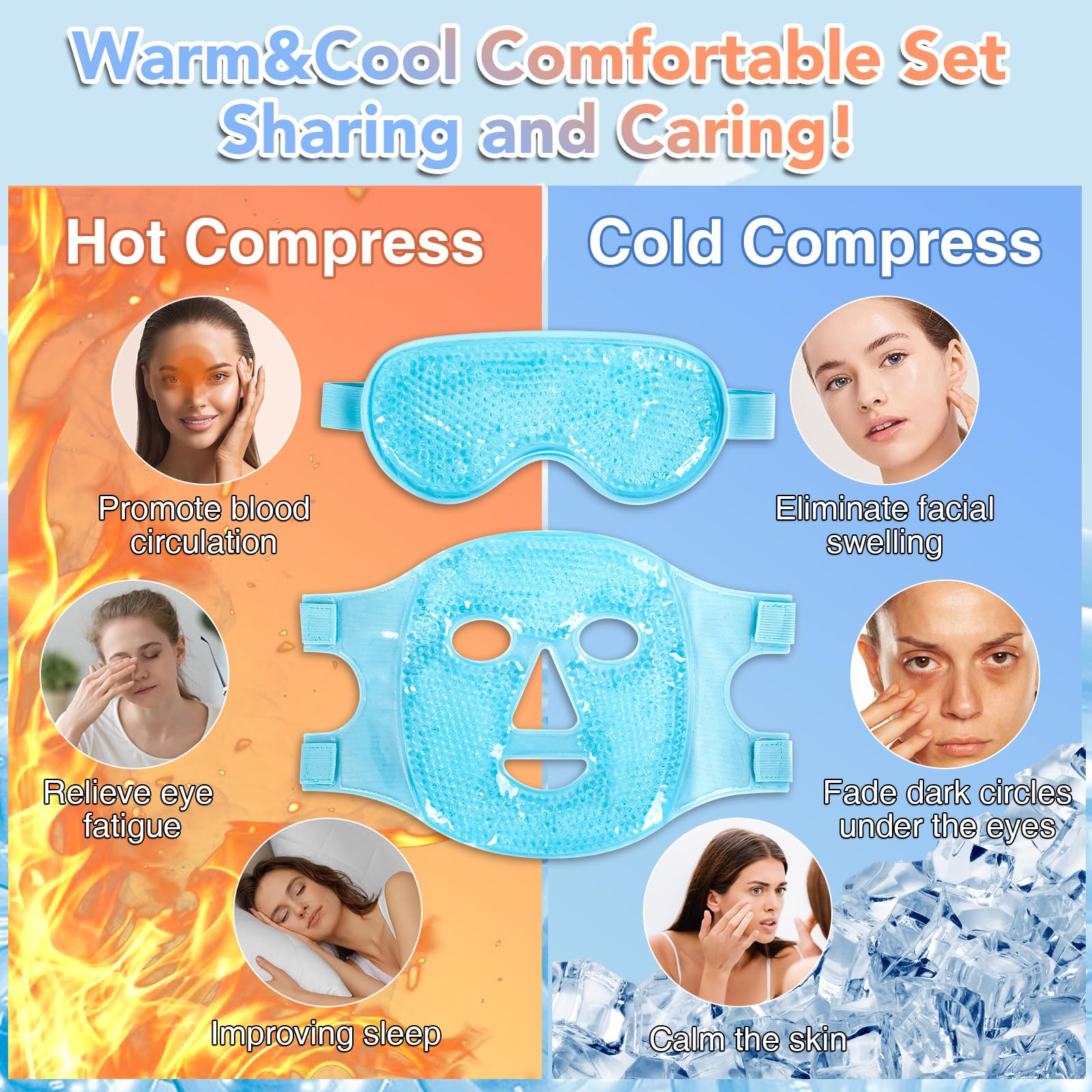 XPCARE Cooling Eye Mask provides migraine relief with a cooling touch