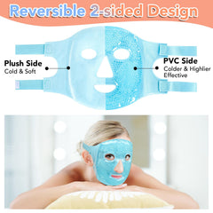 XPCARE Colding Ice Face Mask uses safe, durable materials for reusable cooling and warming