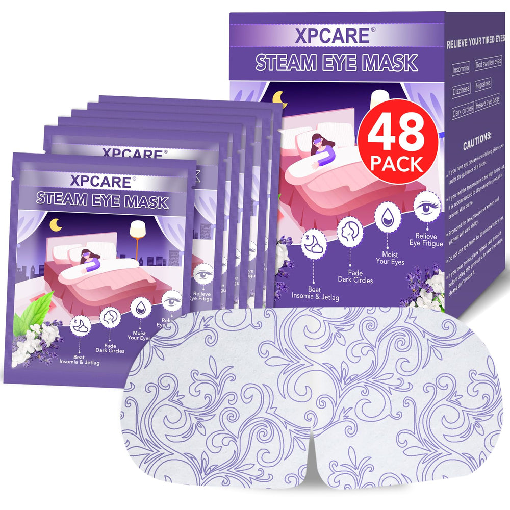 XPCARE mascarilla ocular de vapor caliente lavanda para relajación ocular
