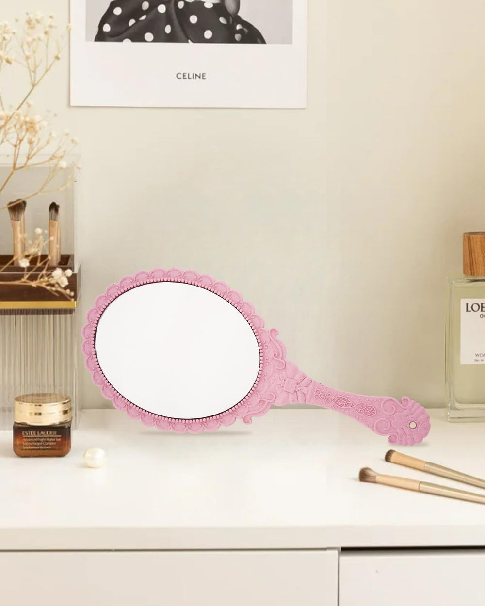 Clear reflection ideal for precise makeup or grooming checks.