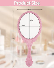 Close-up of XPXKJ vintage style mirror for detailed viewing.