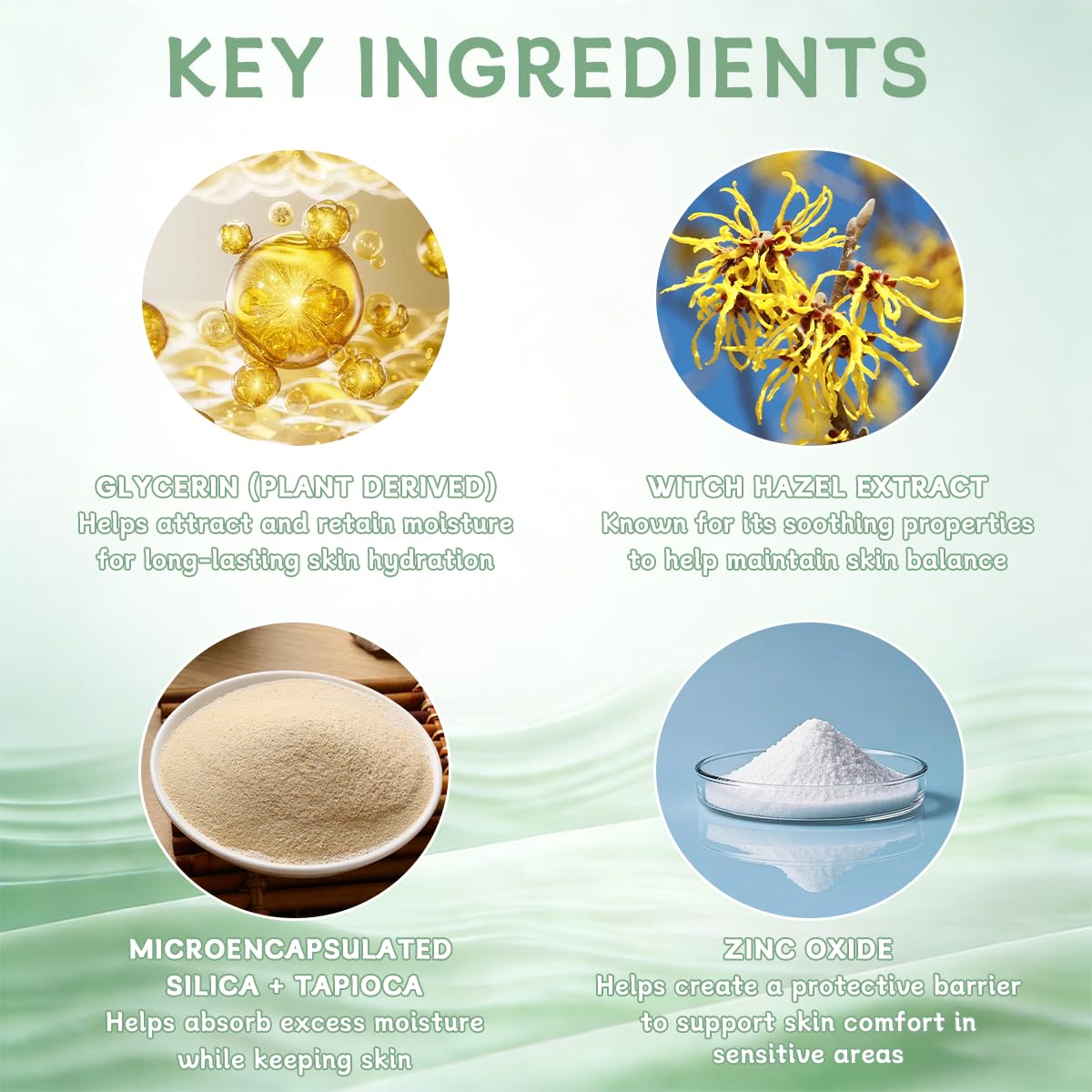 XQMVCO Intertrigo barrera protectora: fórmula con zinc para cuidado superficial.