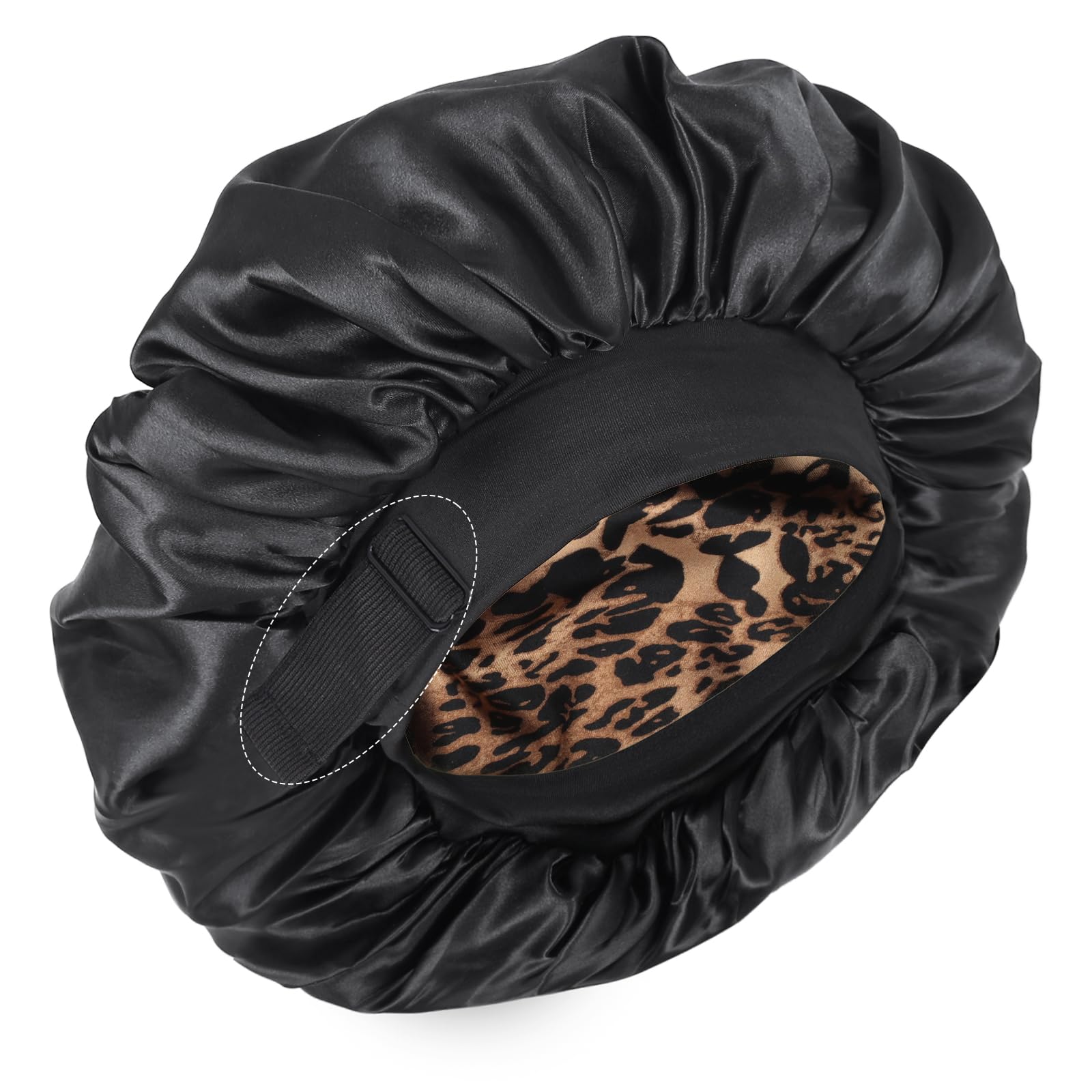 XRACEPHOL Silk Bonnet with double-layer satin for overnight hair protection