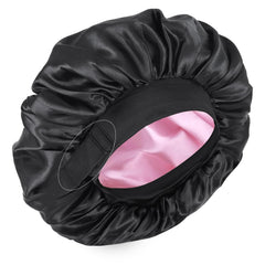 XRACEPHOL Silk Bonnet double-layer sleeping cap protects hair overnight with full-coverage comfort.