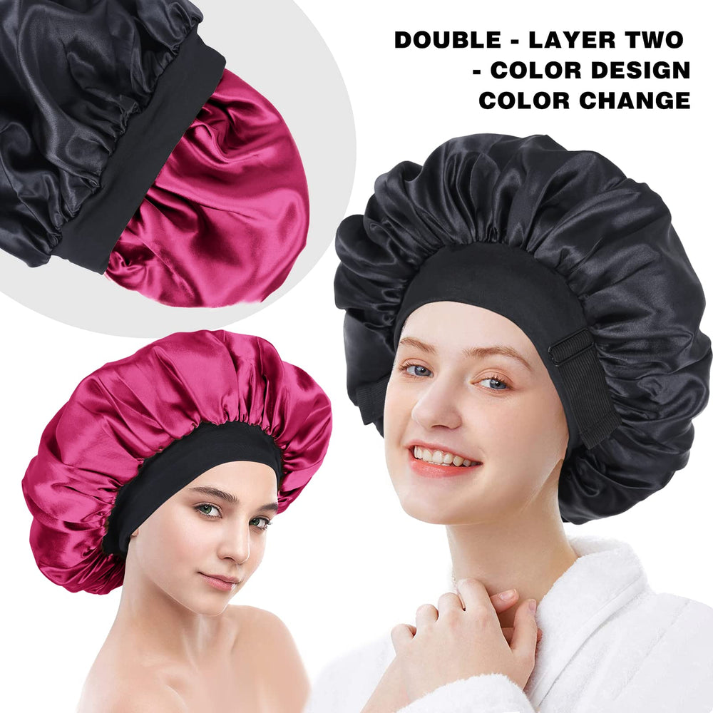 XRACEPHOL Skin-friendly moisture-wicking satin bonnet for sensitive skin