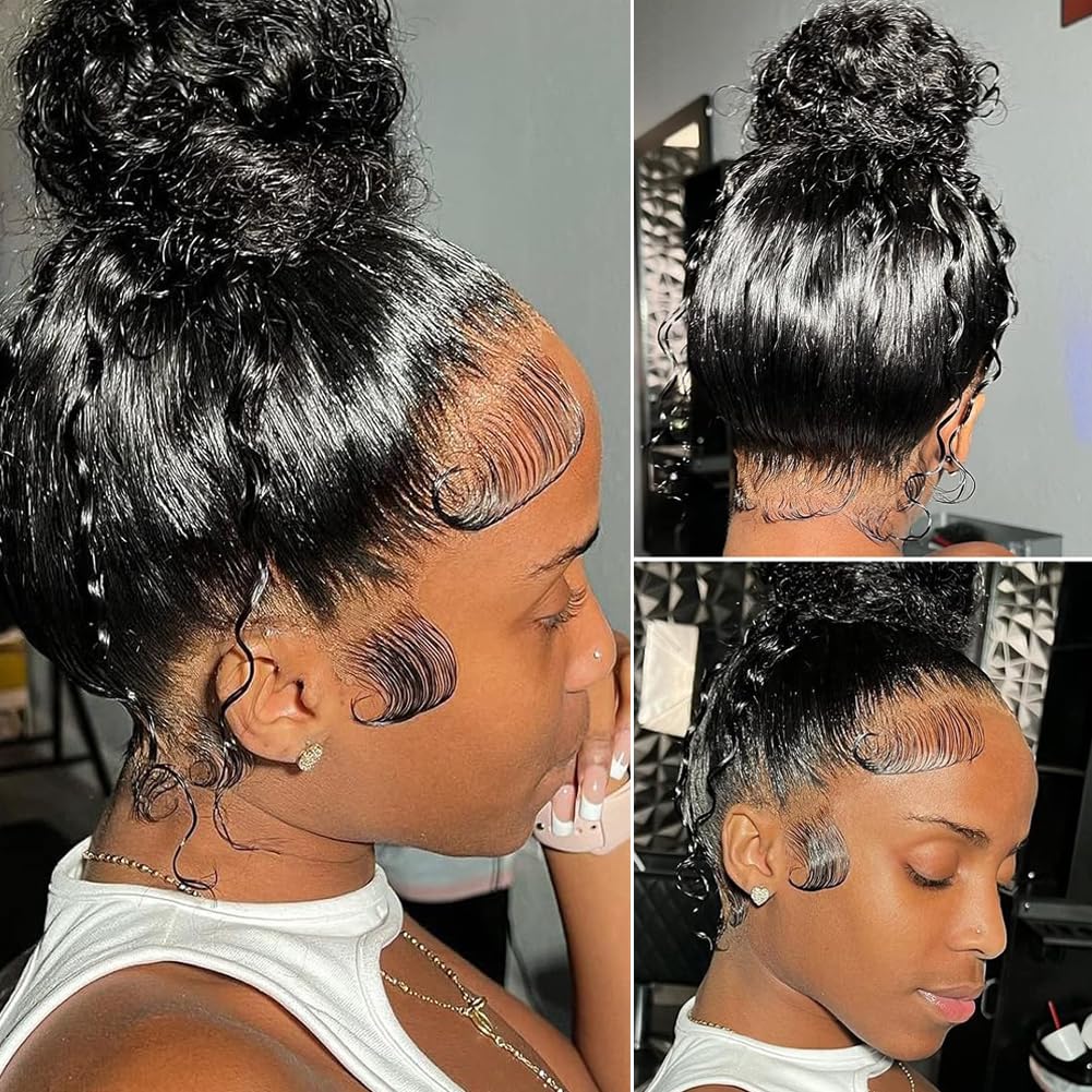 XRDDFL Edges Hair HD Lace Strips can be dyed and styled for customization