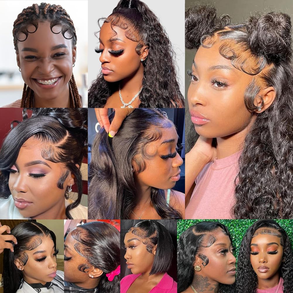 XRDDFL Edges Hair HD Lace Strips withstand straightening for versatile looks