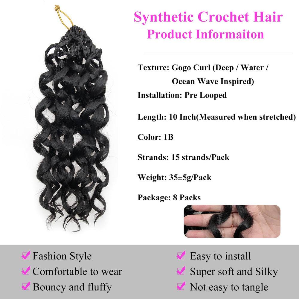 XSASLYET Deep Wave texture adds natural volume and defined curls.