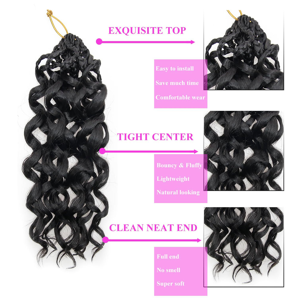 XSASLYET Lightweight crochet hair for comfortable daily wear.