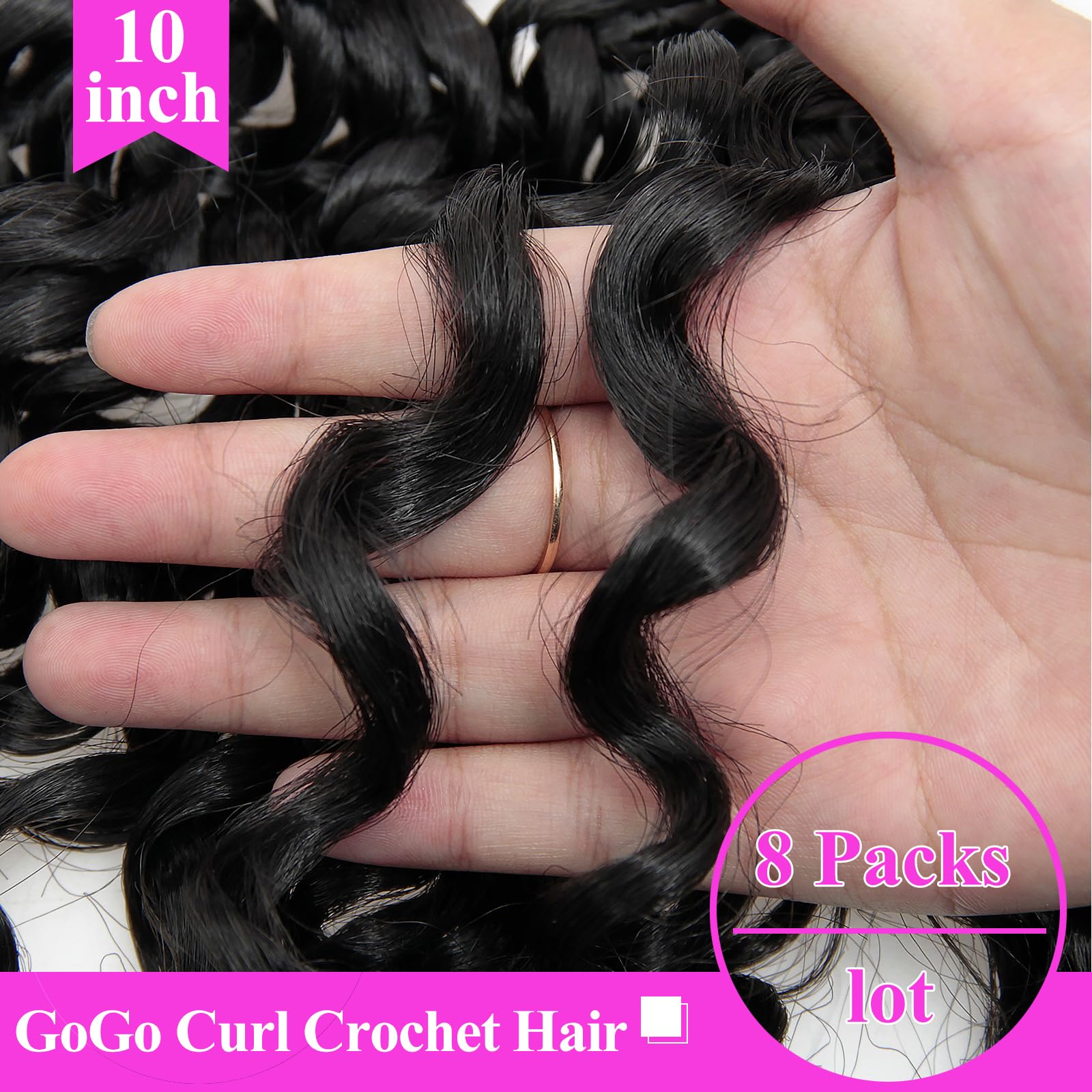 XSASLYET Protective style crochet helps tuck natural hair neatly.