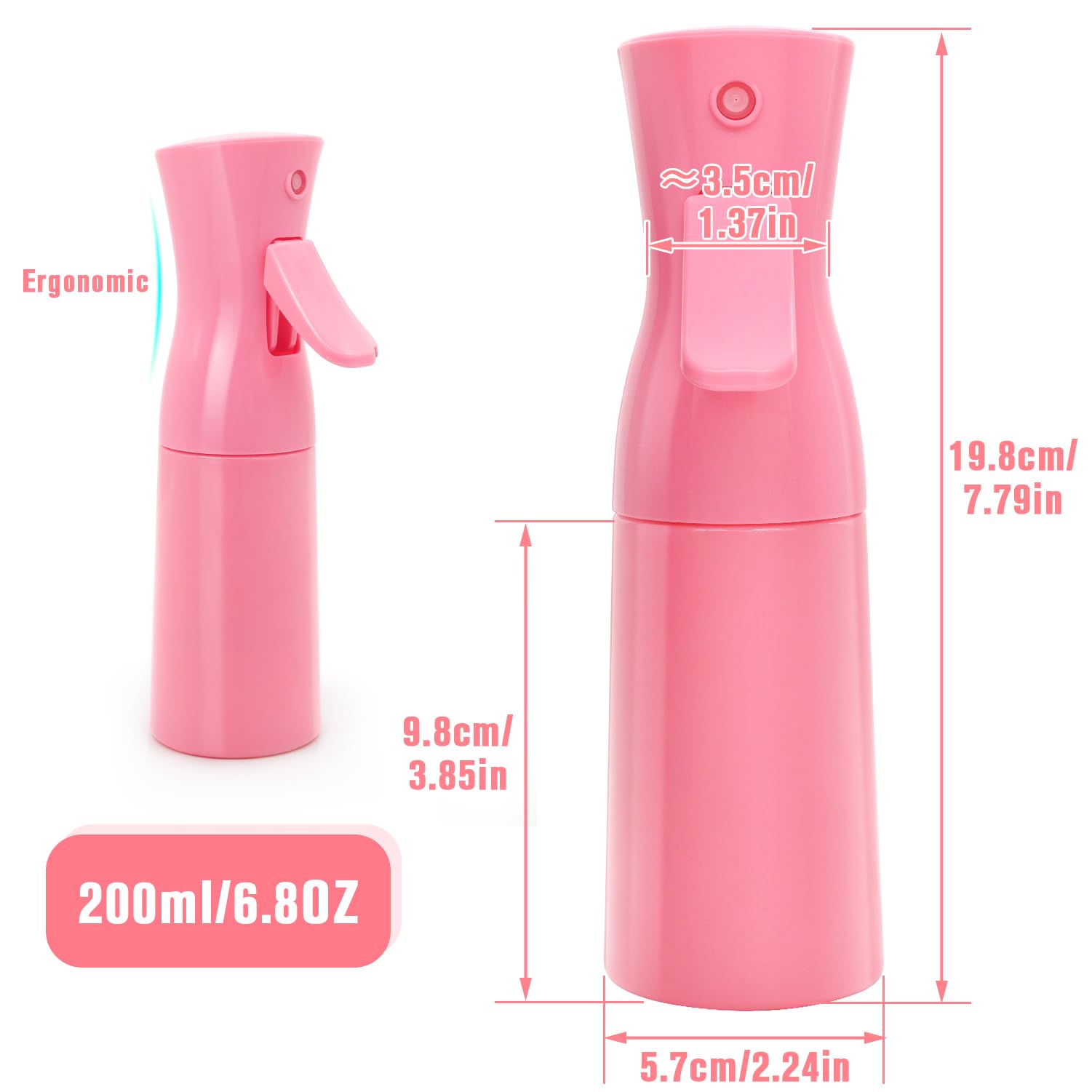 XSBAIHUO refillable spray bottle made of safe materials in pink