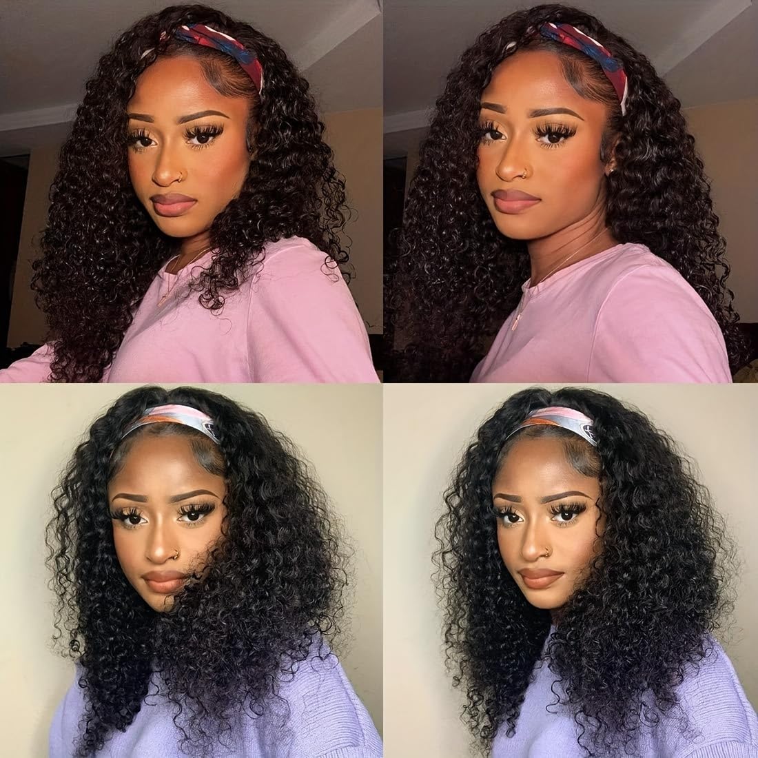 XSY Deep Wave Wig styled into a ponytail for versatile looks.