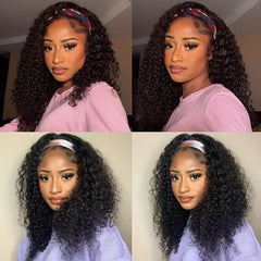 XSY Deep Wave Wig styled into a ponytail for versatile looks.