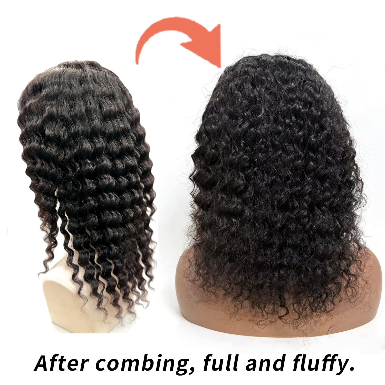 XSY Headband Wig packaging includes cap and lashes for a ready-to-wear kit.