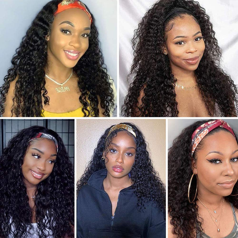 XSY headband wig velcro secure fit for easy on and off