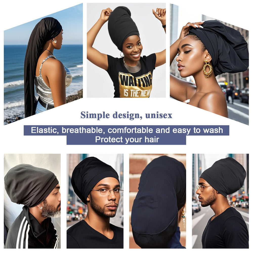 XTREND on-head view demonstrates secure yet comfortable headwear for shower or sleep.