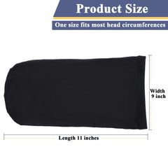 XTREND black dreadlock cap side view highlighting elastic fit for many head sizes.