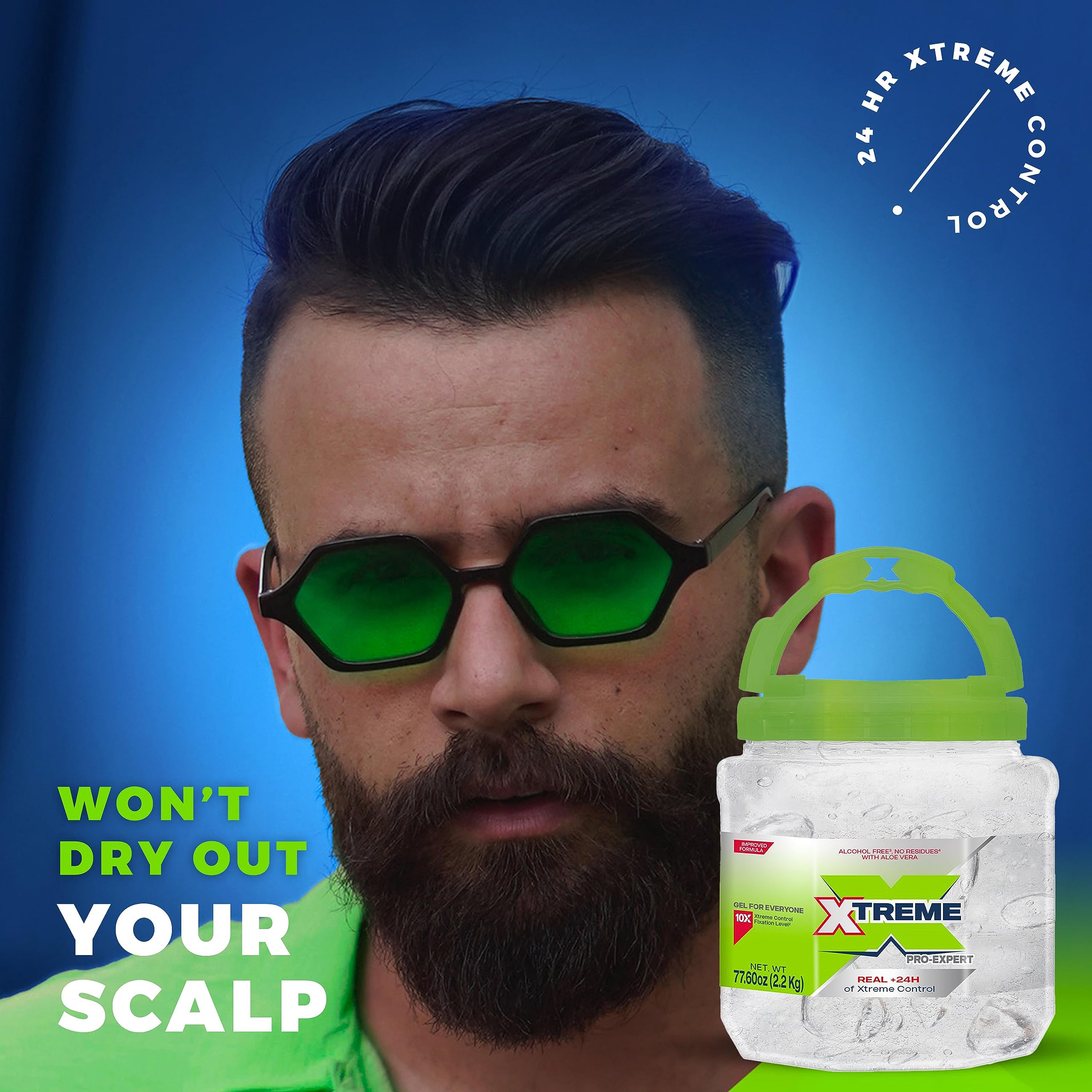 Xtreme Pro-Expert gel Aloe Vera Panthenol: suaviza y nutre sin residuos.