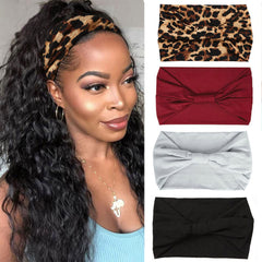 XTREND bohemian-print wide headband set for versatile styling and comfort.