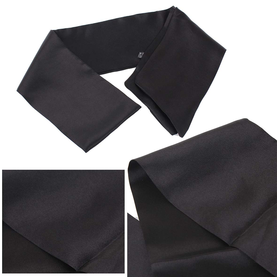 XTREND panuelo satin 58 pulgadas negro, suave para uso diario