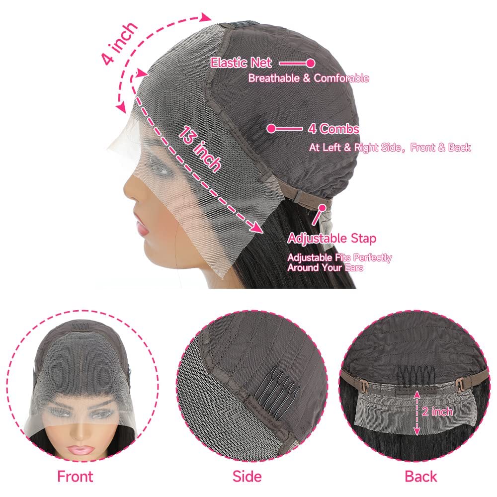 XUBULO 13x4 HD lace front enables breathable, invisible front for everyday styling.