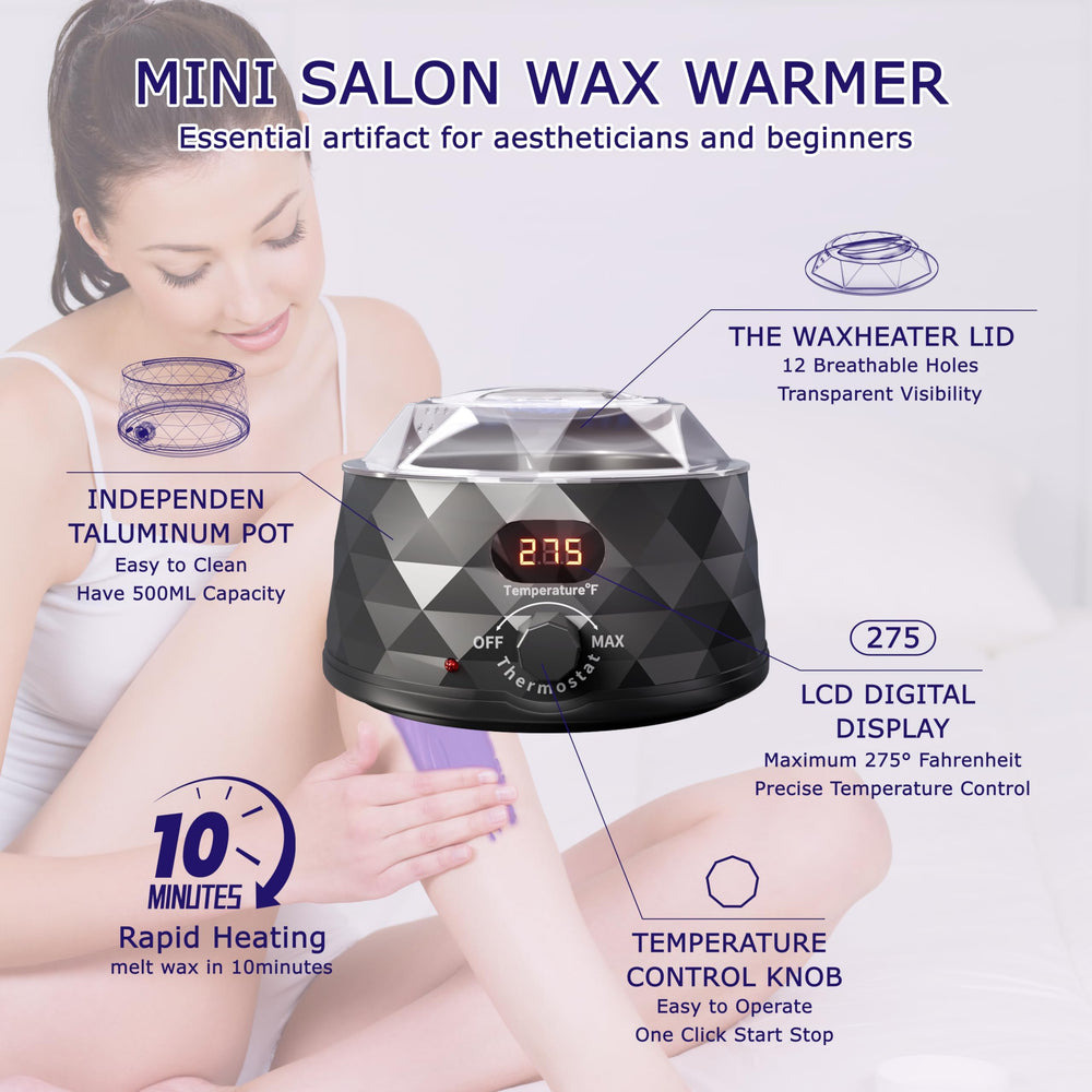 XuenQu hard wax beads infused with natural ingredients for gentle waxing.