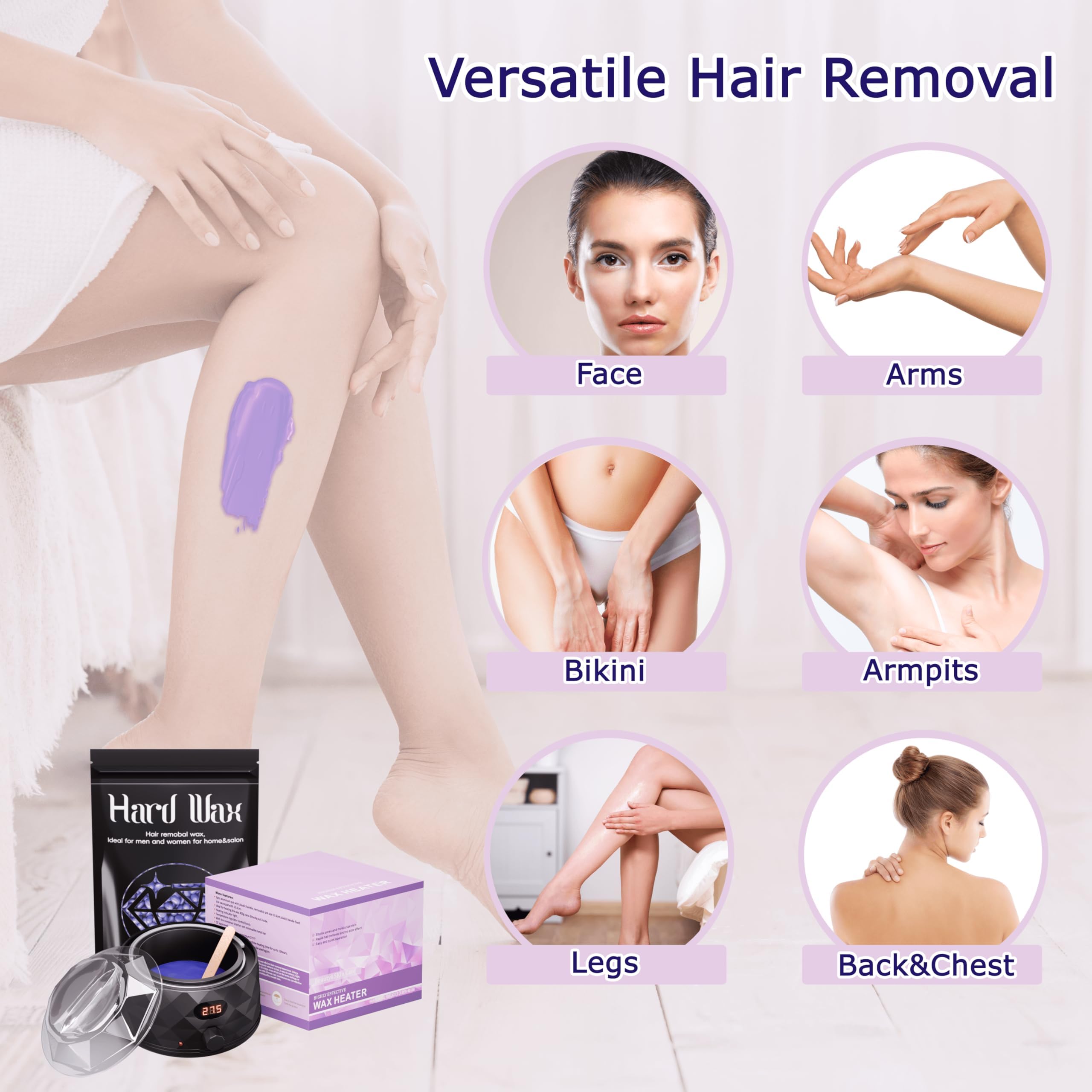 XuenQu pre- and post-wax sprays soothe skin during waxing sessions.