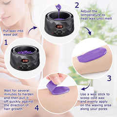 XuenQu removable wax pot makes refilling and cleanup quick and easy.