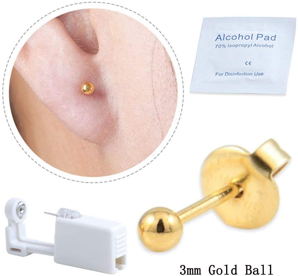 Kit de perforación desechable con dos piezas y almohadillas de alcohol
