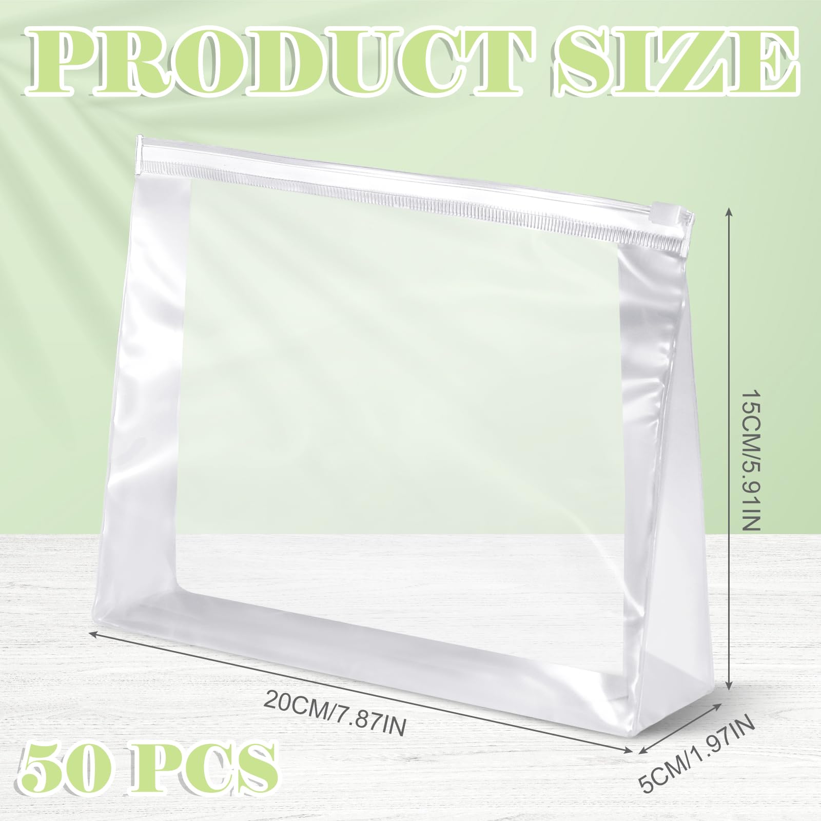 Xuniea mini clear pouch travel size for toiletries and essentials
