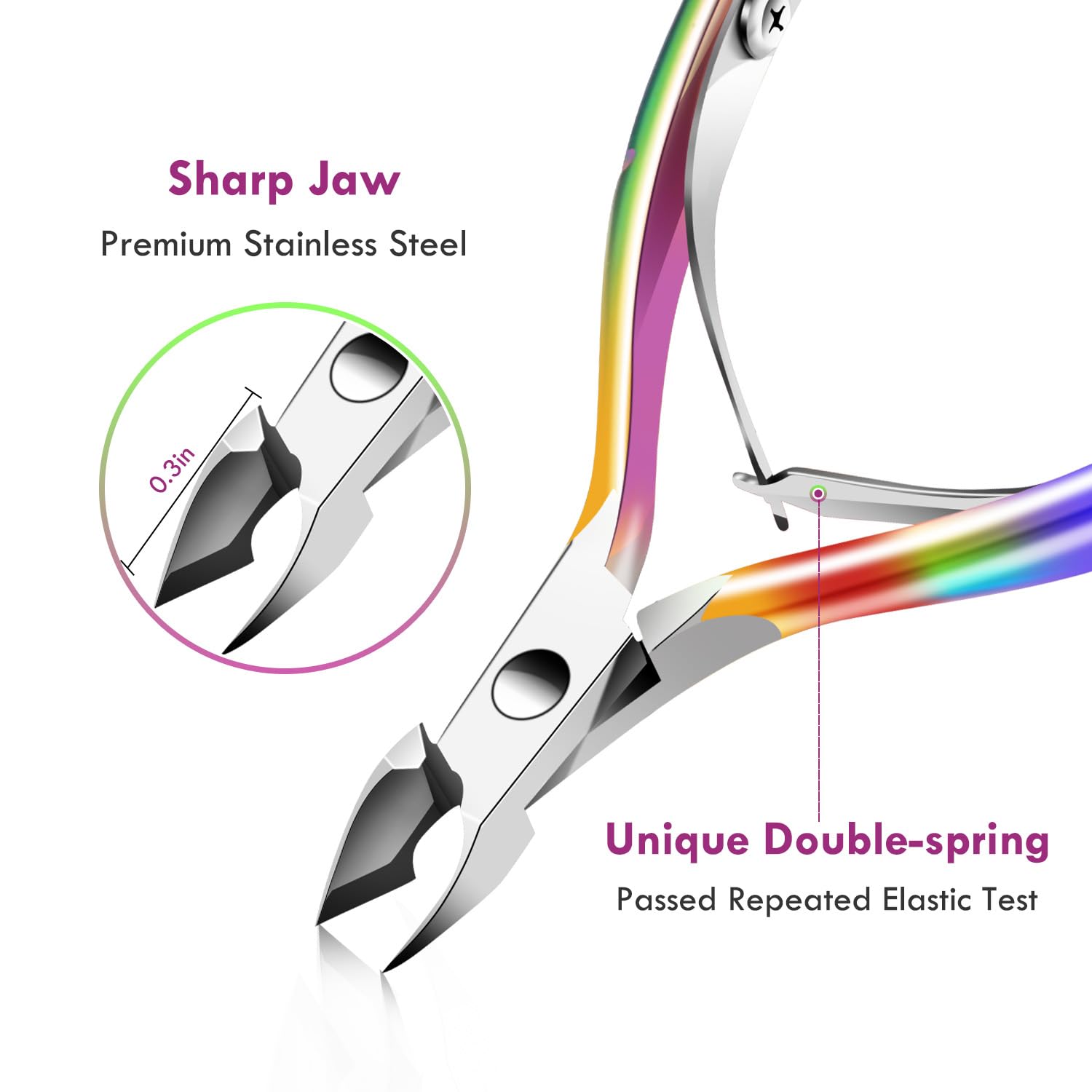 XUNXMAS cuticle pusher flat head easing cuticle prep.