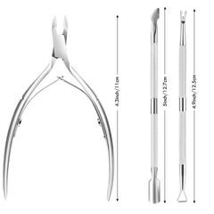 XUNXMAS sharp-head cuticle pusher for precise corner work.