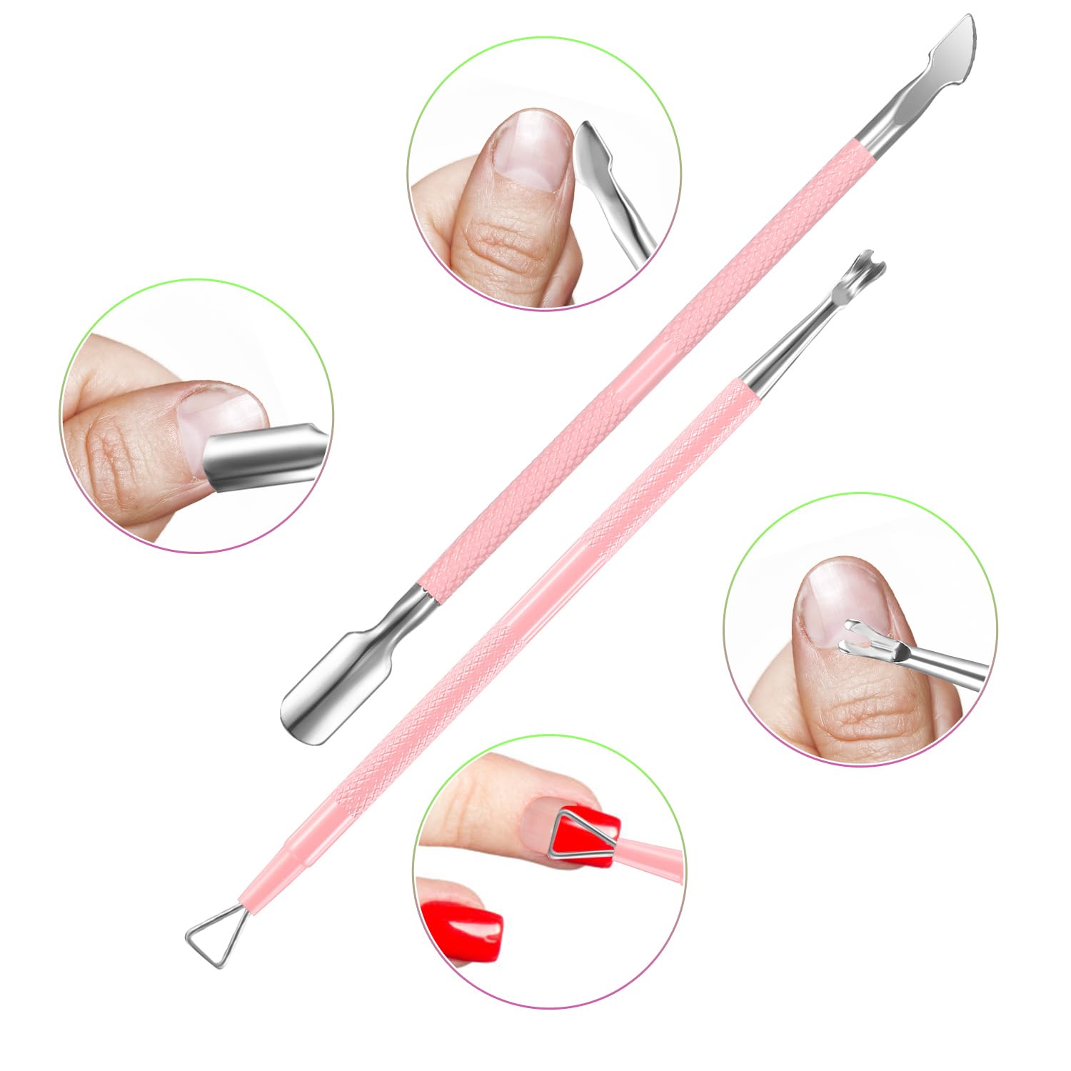 XUNXMAS dead skin fork lifts dead skin around nails for smoothness.