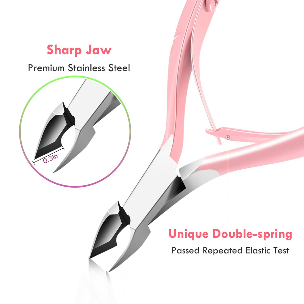 XUNXMAS flat-head pusher gently pushes back cuticles with comfort.