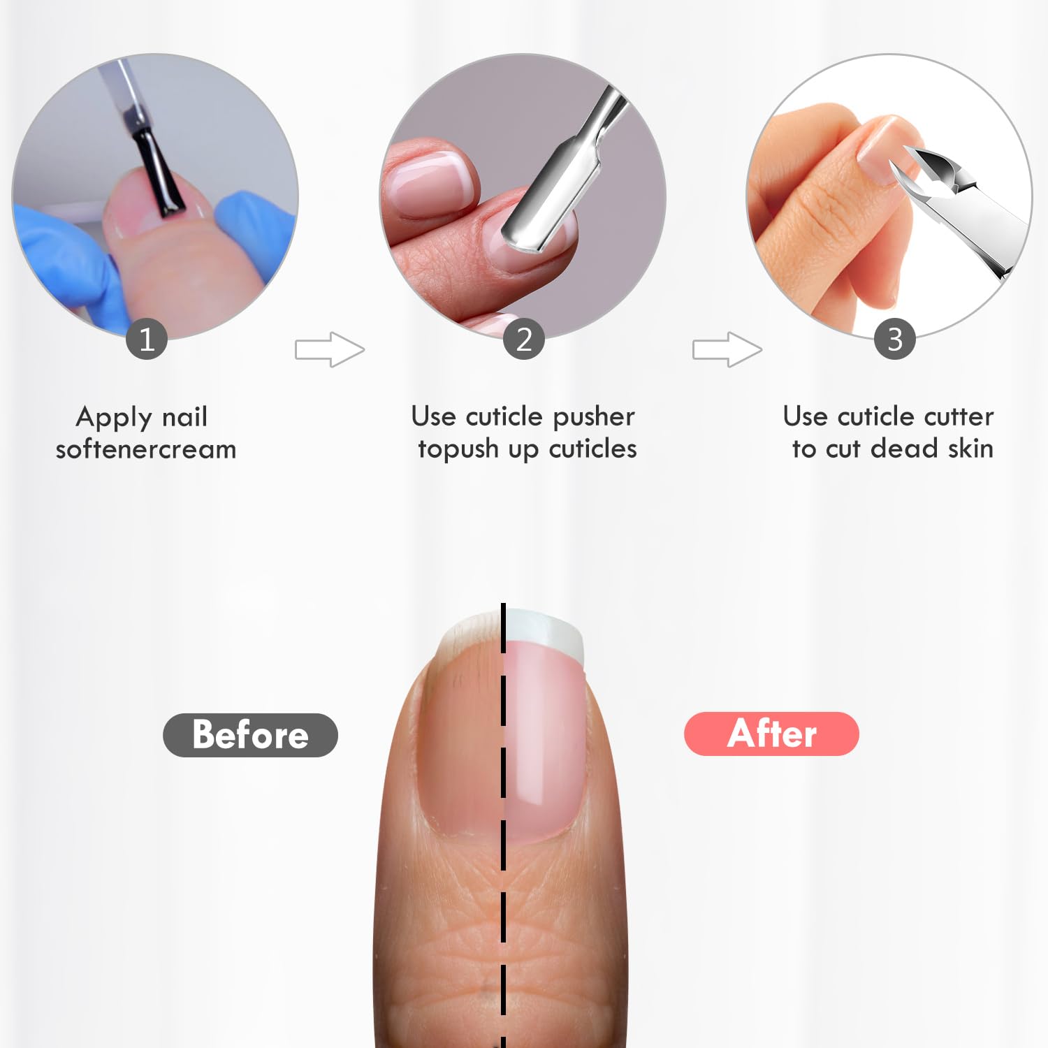XUNXMAS triangle scraper removes gel polish cleanly and efficiently.