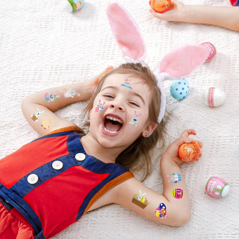 Xutengy Easter tattoos basket-fillers that spark joy without mess or fuss.