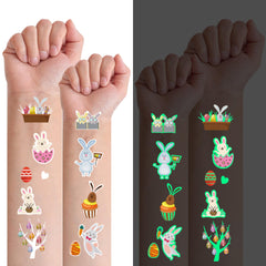 Xutengy Easter tattoos collection pack with vibrant designs for kids' party fun.