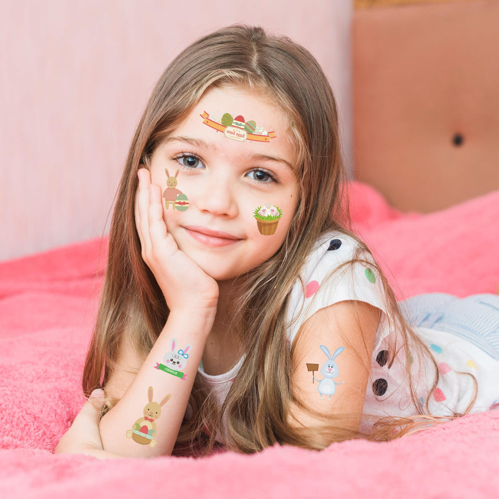 Xutengy Easter tattoos non-toxic skin-safe design suitable for sensitive skin use.