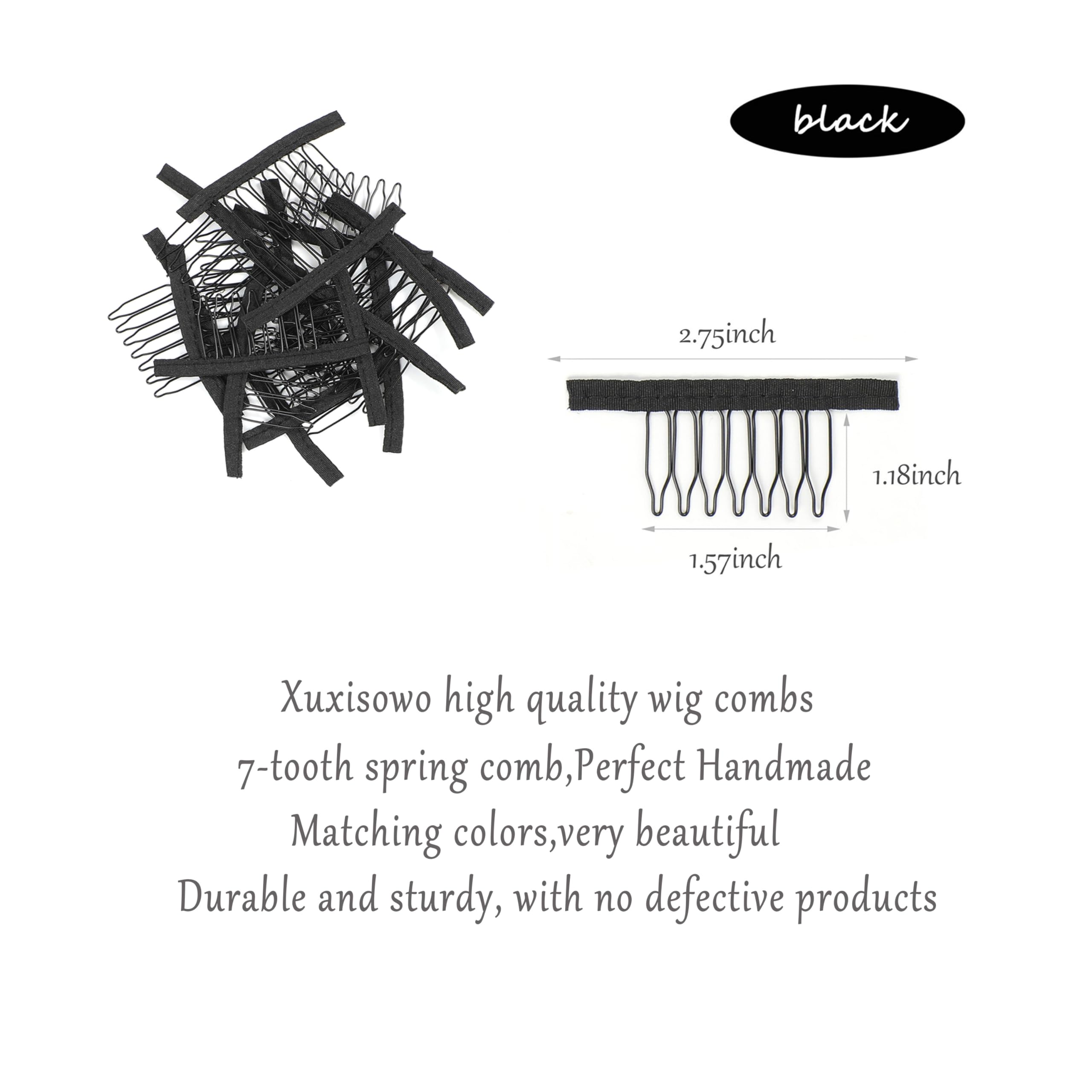 Xuxisowo stainless steel wig clip offers durable, firm hold.