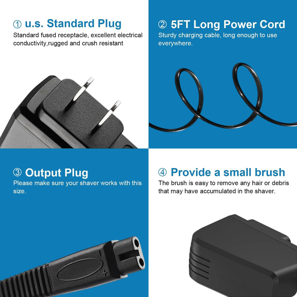 XXSZHY 5V 1A adapter for Andis charger — compatibility list assures broad shaver model support