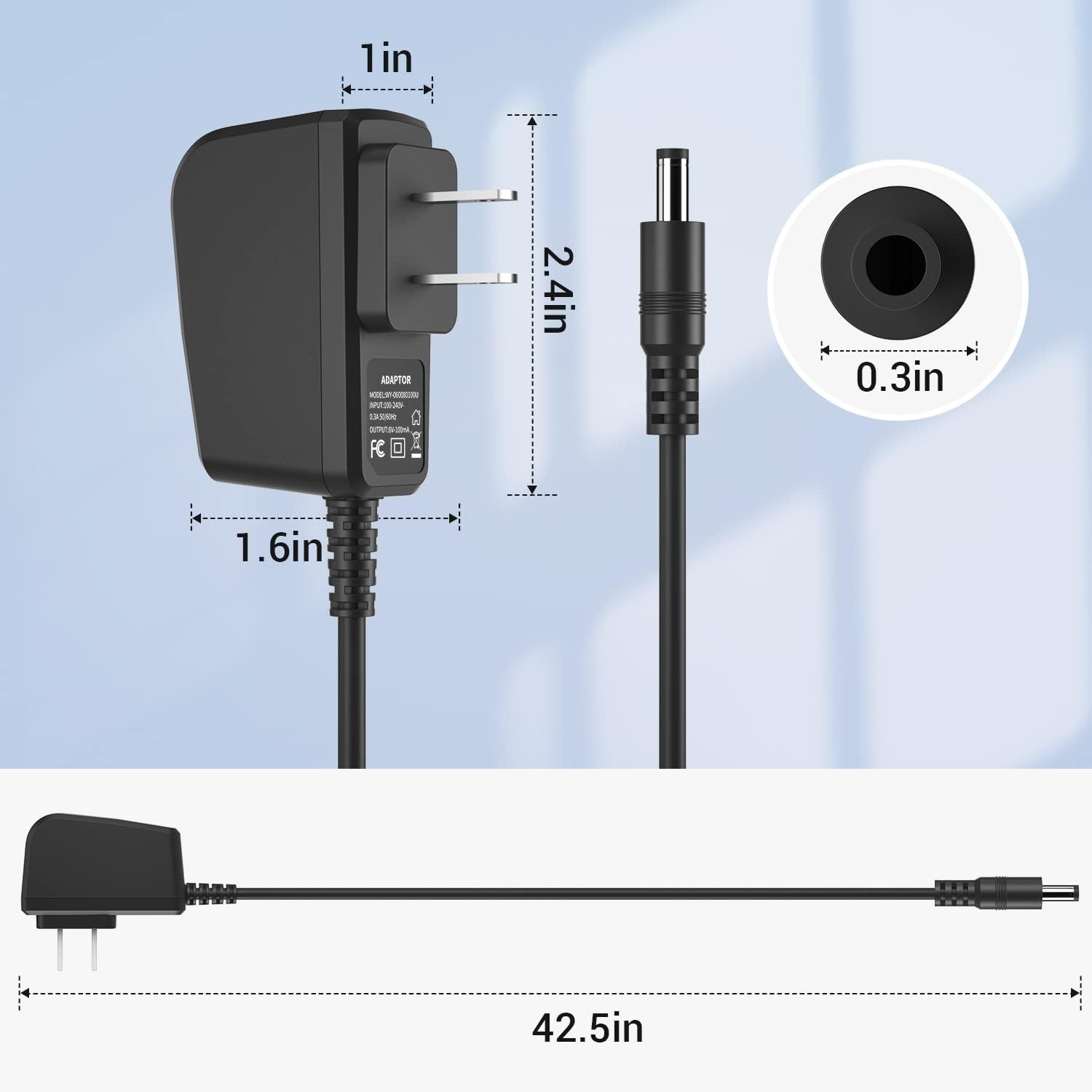 XXSZHY barrel plug tip design fits HQ840 securely and accurately.