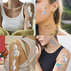XYLL tiny tattoo sheets, easy application on arms, hands, or neck.