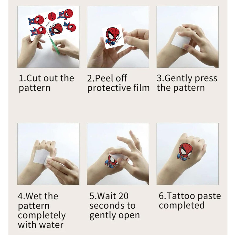 XYLL materiales seguros compatibles con FDA para tatuajes Spider-Man