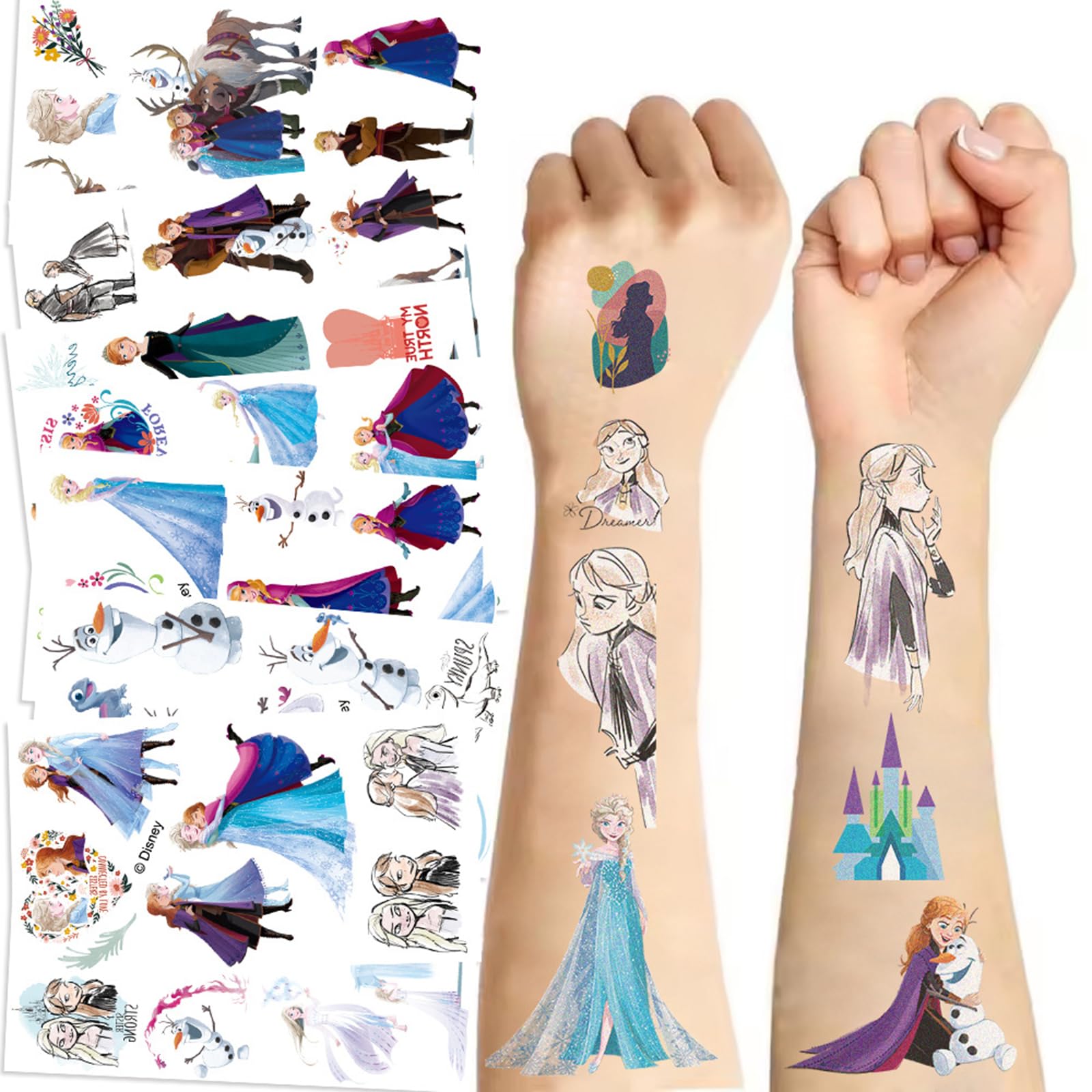XYLL mini tattoo sheets with realistic designs for festive occasions.
