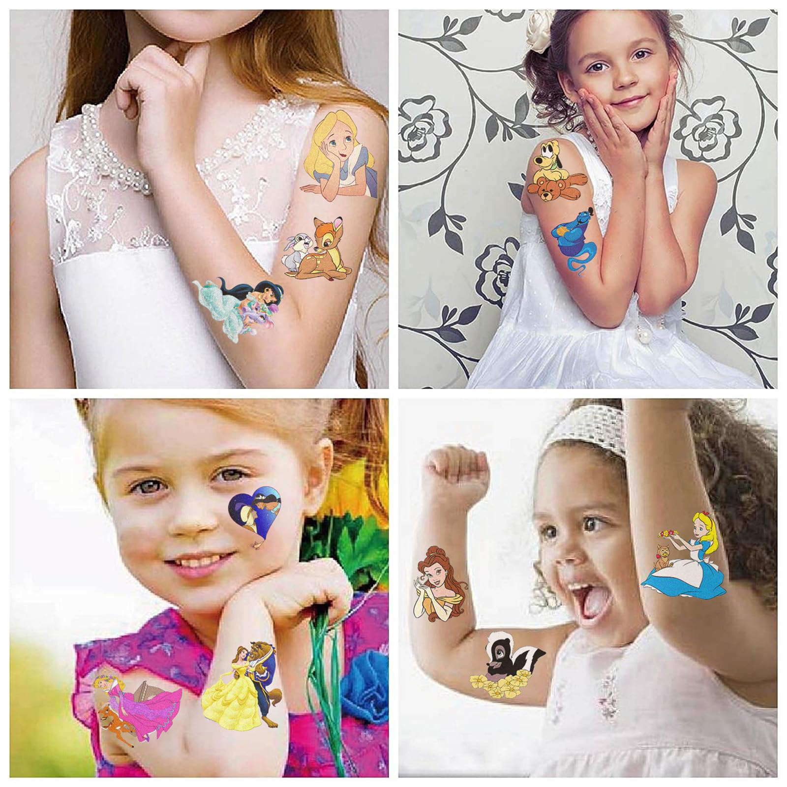 XYLL tatuajes temporales Disney – aplicación segura con materiales compatibles con la FDA.