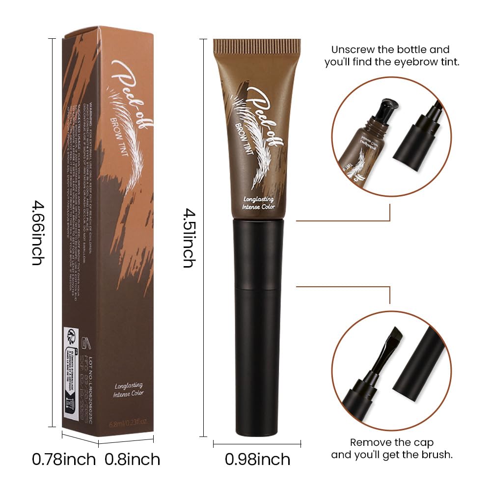 XZMeiLun 3-5 Day Wear Delivers Durable Brow Color.