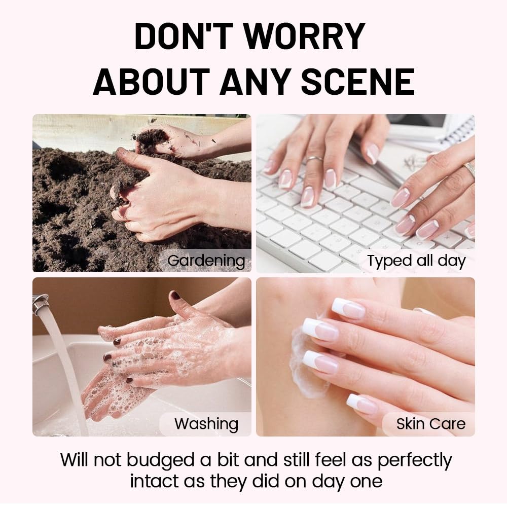 XZMeiLun reusable nails with gentle removal to protect natural nails.