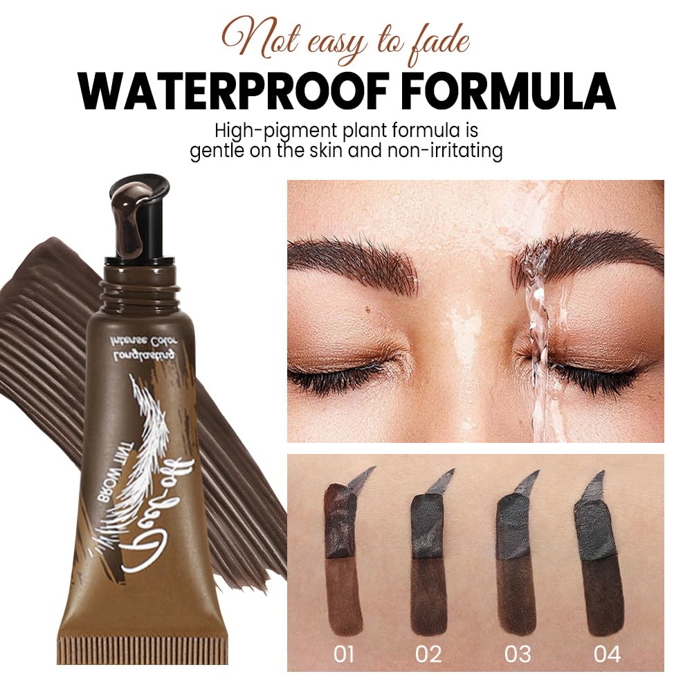 XZMeiLun Water-Resistant Formula Keeps Brows Fresh in Humidity.